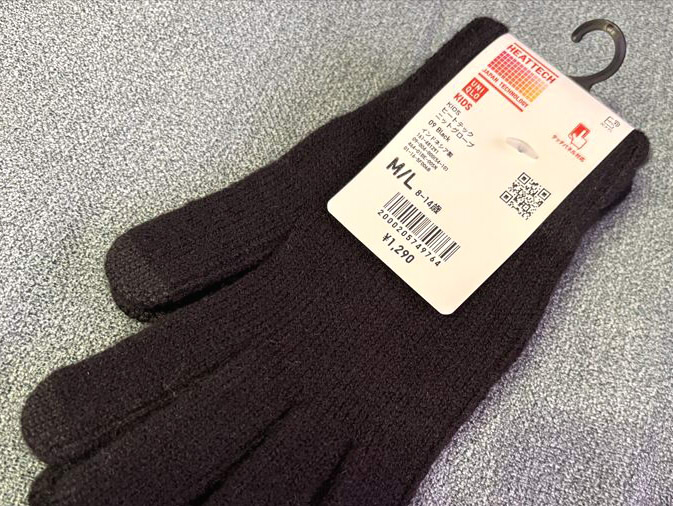 ユニクロヒートテック手袋